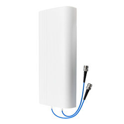 698-960 MHz / 1710-2700 MHz / 3400-4200 MHz低PIM额定VH-pol MIMO面板天线，5-7 dBi，壁挂式，2 x 4.3-10母连接器的图片