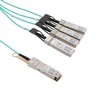 Active Optical Cable Breakout QSFP+ 40Gbps to 4x10G SFP+, 20 meters, MSA Compatible的图片