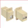 USB B型 - A型耦合器，乳白色的图片
