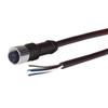 M12 5 Position A-Coded  Female/Un-terminated Cable, 1.0m的图片