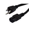 PC/PDU Power Cord - NEMA 5-15 to C15 - 15 Amp - 6 FT - Black的图片