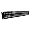 3.5"x19" (2U) 48 Port  Low Profile Category 5e Feed-Thru Mini-Coupler panel w/Cable Manager的图片
