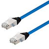 Category 6a Slim Ethernet Patch Cable, Shielded, Dual Rated CM-LSZH, Blue, 5.0Ft的图片