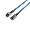 Plenum Rated Shielded Category 6a Cable, RJ45 / RJ45, 23AWG Solid, Blue, 7.0ft的图片