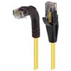 6类直角型RJ45以太网跳线，直通/直角下出线，黄，25英尺（7.6米）的图片