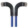 6类直角型RJ45以太网跳线，直角左出线/直角右出线，蓝，3英尺（0.9米）的图片