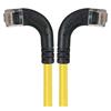6类直角型RJ45以太网跳线，直角左出线/直角右出线，黄，15英尺（4.6米）的图片