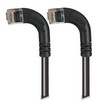 超5类低烟无卤直角型跳线，直角左出线/直角左出线，黑，10英尺（3米）的图片