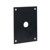 通用钢制子面板，带1个直径0.5in/1.3cm的D型孔，黑色的图片