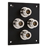 Universal Sub-Panel, Four N Type Feed-Thru Bulkhead Coupler的图片